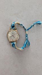 Horloge blauw gevlochten met dromenvanger, Ophalen of Verzenden, Staal, Polshorloge, Overige merken