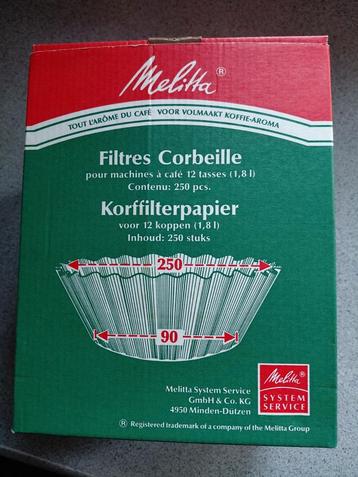 koffiefilters 250/90 dus voor  de grotere koffiezetters beschikbaar voor biedingen