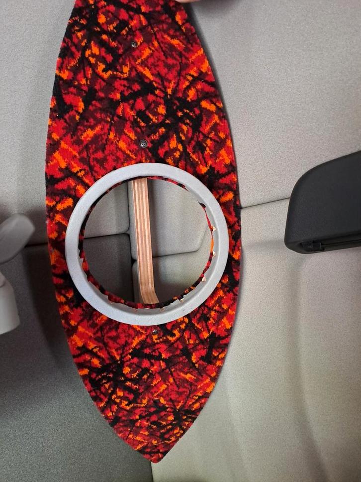 Hoek Speakerbehuizing - Deens Pluche Rood, Caravans en Kamperen, Caravan accessoires, Nieuw, Ophalen of Verzenden