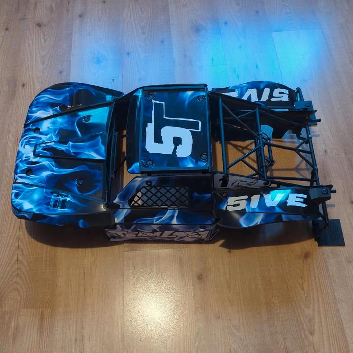 Complete Losi 5ive rolkooi + flex-panels, ook voor replica's, Hobby en Vrije tijd, Modelbouw | Radiografisch | Auto's, Gebruikt