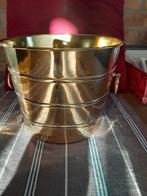 Mooie antieke koperen wijnkoeler champagnekoeler emmer pot, Ophalen of Verzenden, Koper