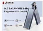 Kingston A2000, 10Gbps. 500GB Portable SSD - Nieuw!, Computers en Software, Harde schijven, Kingston, SSD, Nieuw, Ophalen of Verzenden