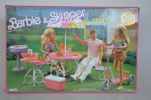 Barbie & Skipper Picnic Party (Mattel, 1989), Verzamelen, Poppen, Nieuw, Overige typen, Ophalen of Verzenden