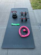 Fitness Set: Mat, Hoepel, Gewichten, Kettlebell & Elastiek, Ophalen, Gebruikt, Armen, Fitnessmat