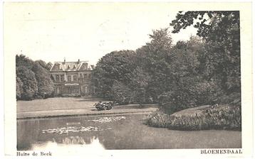 700103 Bloemendaal Huize de Beek 1920 Gelopen met postzegel beschikbaar voor biedingen