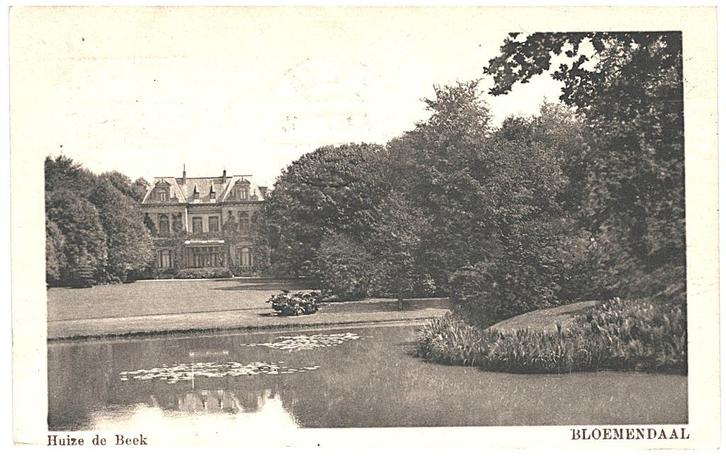 700103 Bloemendaal Huize de Beek 1920 Gelopen met postzegel, Verzamelen, Ansichtkaarten | Nederland, Gelopen, Noord-Brabant, Voor 1920