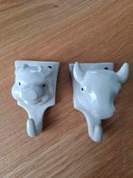 Leuke Wandhaken - Varken & Koe, Overige materialen, Wandhaken, Nieuw, Ophalen of Verzenden