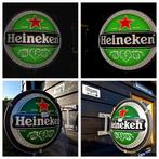 Heineken Bier dubbelzijdige lamp lichtbak 81 cm ø (FH5843), Ophalen, Gebruikt, Reclamebord, Plaat of Schild, Heineken