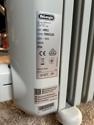 DeLonghi TRRS1225 Olie Radiator - Als Nieuw! beschikbaar voor biedingen