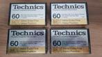 4 Vintage Technics RT-60MX Extra Fine Metal Cassettes, Verzenden, Zo goed als nieuw, 2 t/m 25 bandjes, Onbespeeld