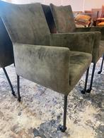 4 Prachtige velours eetkamer stoelen. Ongebruikt!, Ophalen, Zo goed als nieuw, Overige kleuren, Stof
