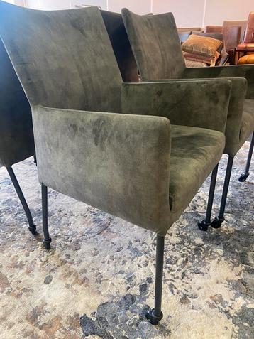 4 Prachtige velours eetkamer stoelen. Ongebruikt! beschikbaar voor biedingen