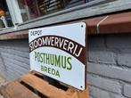 POSTHUMUS Breda emaille reclamebord, Verzamelen, Reclamebord, Gebruikt, ., Ophalen of Verzenden
