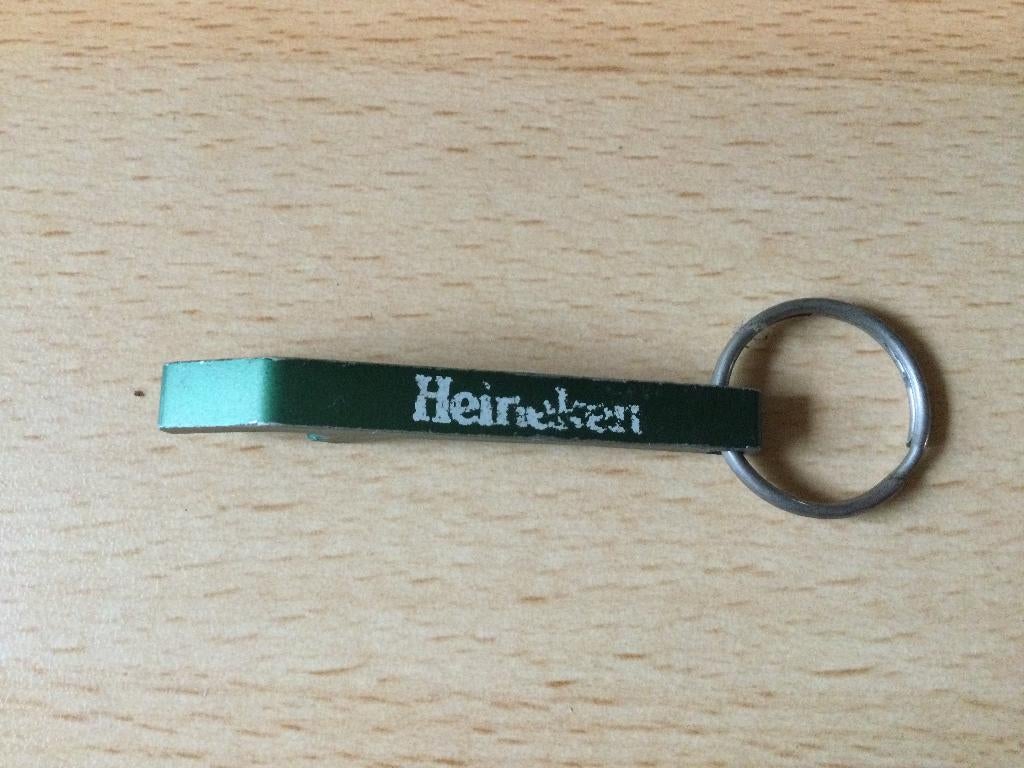 Flesopener / Sleutelhanger firma Heineken bier, Verzamelen, Biermerken, Ophalen of Verzenden, Gebruikt, Flesopener, Heineken