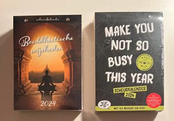 2 nieuwe scheurkalenders - in de verpakking - 2024 beschikbaar voor biedingen