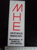 sticker motorhuis eindhoven logo MHE, Verzamelen, Verzenden, Zo goed als nieuw, Bedrijf of Vereniging