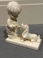 Goebel Beeldje Jongen met Hond - 1970, Ophalen of Verzenden