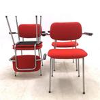 Vintage Gispen 1235 Cirrus design stoelen, Ophalen, Gebruikt, Rood