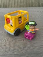 Fisher-Price Little People Schoolbus & Auto, Ophalen of Verzenden, Gebruikt, Auto, Met wieltjes