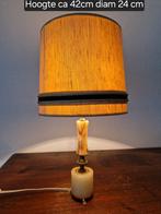 Vintage Schemerlamp Marmer Voet - 42cm, Ophalen, Metaal, Gebruikt, Vintage