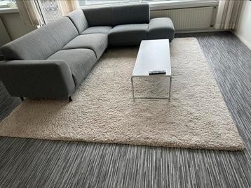 Te koop: Hoogpolig vloerkleed wit/crème – 260x300 cm beschikbaar voor biedingen