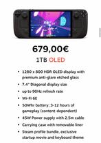 Steam Deck - OLED 1TB - Nieuwprijs € 679.00, Spelcomputers en Games, Spelcomputers | Overige, Ophalen of Verzenden, Nieuw