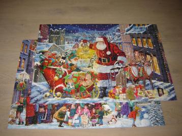 Puzzel Falcon CHRISTMAS EVE 2 x 1000 st.  Daniela Pirola.   beschikbaar voor biedingen