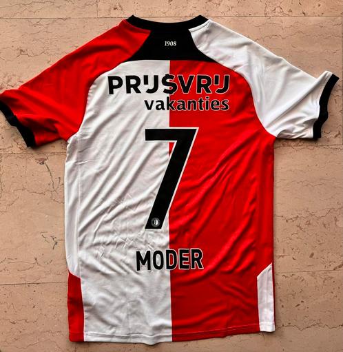 Feyenoord Shirt Thuis - 24 - 25 - Moder # 7, Sport en Fitness, Voetbal, Zo goed als nieuw, Shirt, Ophalen of Verzenden