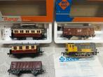 ROCO HIPPEL MET 2 RIJTUIGEN 2 GOEDEREN WAGONS, Hobby en Vrije tijd, Modeltreinen | H0, Gelijkstroom, Ophalen of Verzenden, Roco
