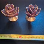 2 x kaarsen standaard met kaars, Ophalen of Verzenden, Overige materialen, Minder dan 25 cm