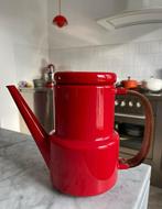 Theeketel Ketel rood vintage emaille, Antiek en Kunst, Antiek | Emaille, Ophalen of Verzenden