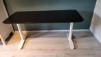 Zwarte bureau/tafel met witte poten, Ophalen, Gebruikt, Overige typen, 50 tot 100 cm