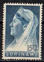 Suriname nr. 169 Kon. Wilhelmina met sluier postfris, Postzegels en Munten, Postzegels | Suriname, Verzenden, Postfris
