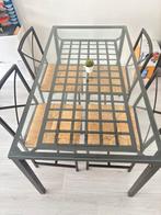 Eettafel +  4 stoelen, Huis en Inrichting, Tafels | Salontafels, Ophalen, 50 tot 100 cm, Zo goed als nieuw, Minder dan 50 cm
