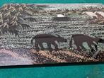 Schilderij van gelakt hout saigon art, Ophalen of Verzenden