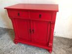 Commode dressoir ROOD met mat zwart beslag #WINKEL#, Minder dan 90 cm, Nieuw, Ophalen of Verzenden, 75 tot 100 cm