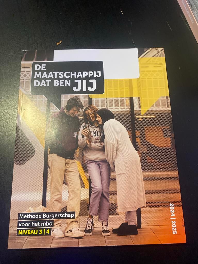 De Maatschappij Dat Ben Jij - MBO Burgerschap, Boeken, Ophalen, Zo goed als nieuw, MBO