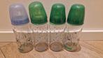 Babylove glazen flessen 5x met speen, dop en stop., Overige typen, Gebruikt, Ophalen of Verzenden