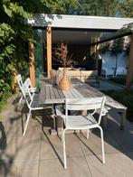 Gloster Tuintafel + Bank 240cm x 109cm, Tuin en Terras, Tuintafels, Ophalen, Zo goed als nieuw, Rechthoekig, Hout