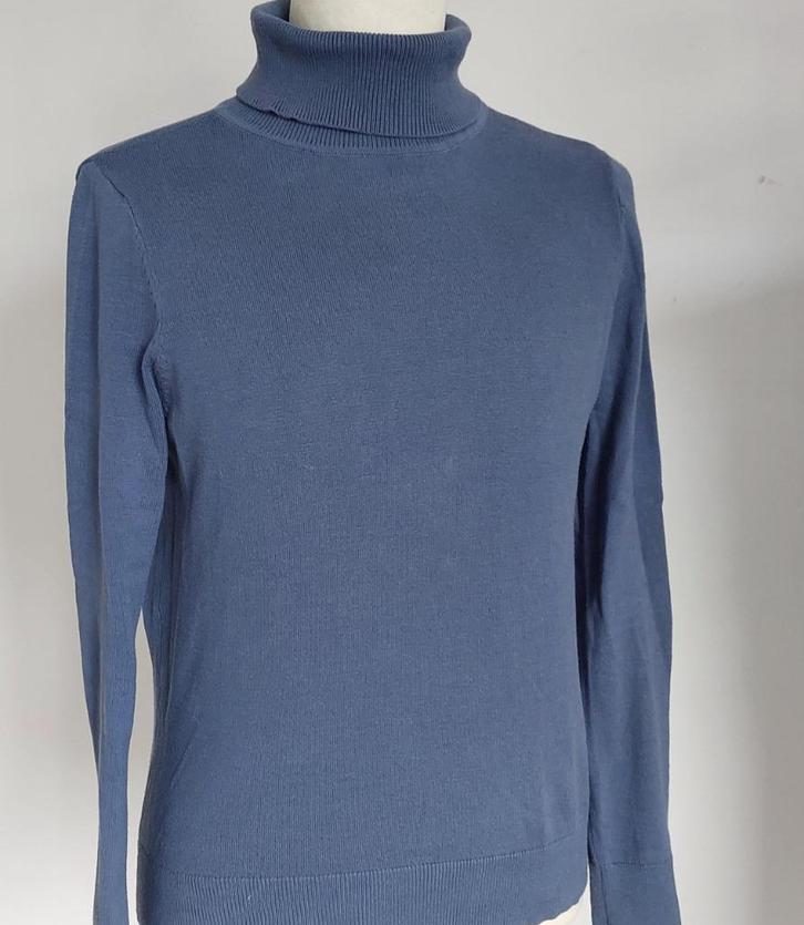 Human Natura kol trui in maat M, Kleding | Heren, Truien en Vesten, Nieuw, Maat 48/50 (M), Blauw, Verzenden
