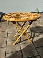 Bambo klaptafel, Tuin en Terras, Ophalen, Zo goed als nieuw, Rechthoekig