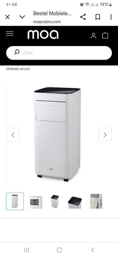 Mobiele-airco-krachtig-9000-btu, Witgoed en Apparatuur, Airco's, Zo goed als nieuw, Mobiele airco, Koelen en Ontvochtigen, Verwarmen