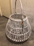 Groot wit/grijze windlicht, Ophalen, 50 tot 75 cm, Zo goed als nieuw, Grijs