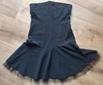 Strapless zwart cocktailjurkje mt 40 (Only), Maat 38/40 (M), Only, Zwart, Cocktailjurk