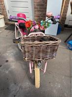 16 inch roze fietsje met mand, Ophalen, Gebruikt, 16 tot 20 inch, Zijwieltjes