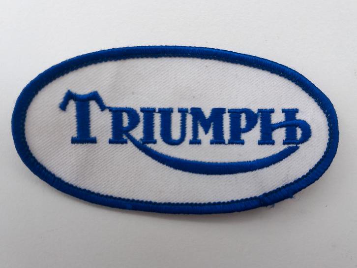 Triumph patch badge opnaai embleem, Verzamelen, Automerken, Motoren en Formule 1, Nieuw, Motoren, Ophalen of Verzenden