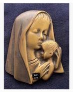 Bronzen plaquette hanger Maria Jezus, Cisele Edition 7x5 cm, Antiek en Kunst, Ophalen of Verzenden
