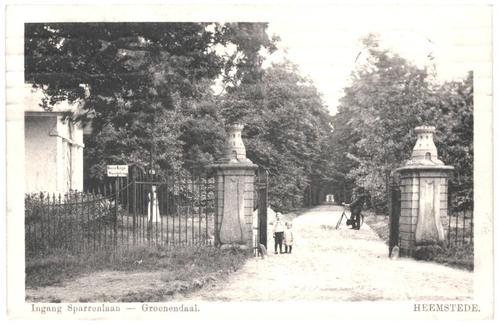 938022	Heemstede	NH Ingang Sparrenlaan Groenendaal	1913	Gelo, Verzamelen, Ansichtkaarten | Nederland, Gelopen, Noord-Holland, Voor 1920