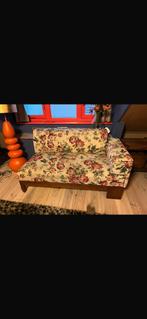 Bankje chaise longue bloemen floral, Huis en Inrichting, Banken | Sofa's en Chaises Longues, Ophalen, Gebruikt, Floral bohemian antiek