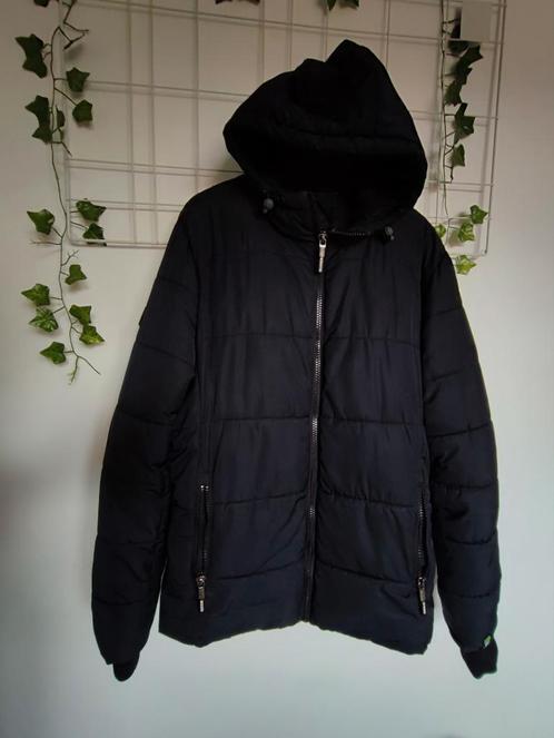 Stoere winterjas sports puffer heren Superdry maat L, Kleding | Heren, Jassen | Winter, Zo goed als nieuw, Zwart, Ophalen of Verzenden